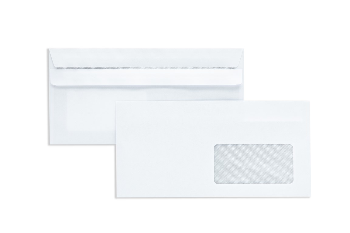 Koperta DL biała SK okno prawe 1000szt.